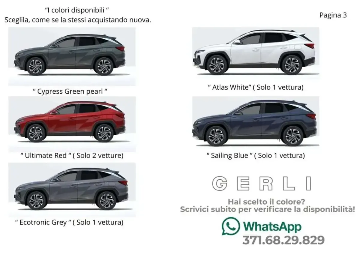Nuova Hyundai Tucson 160 CV (117 kW) 2025 Grigio SUV