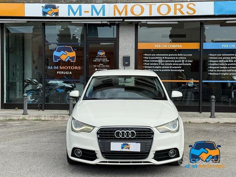 Usata Audi A1 Attraction 105 CV (77 kW) 2010 Bianco Utilitaria