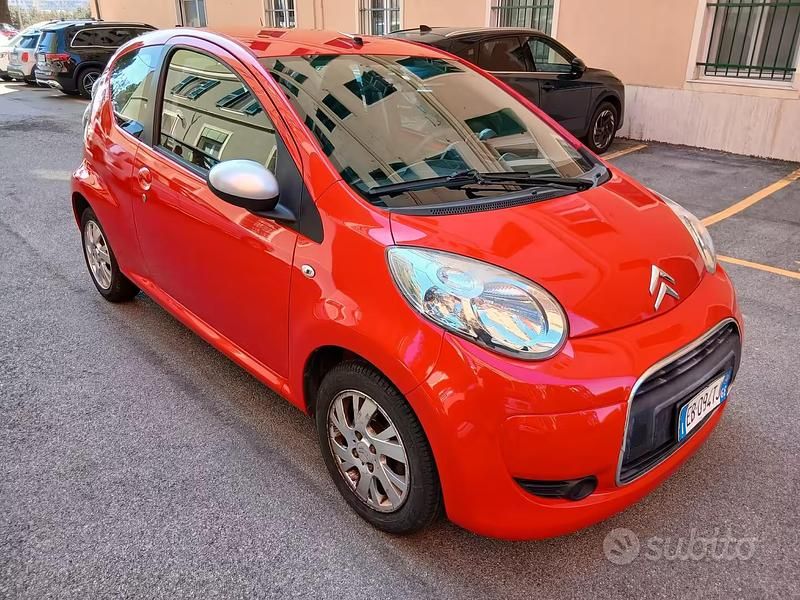 Usata Citroën C1 Style 68 CV (50 kW) 2010 Rosso Utilitaria