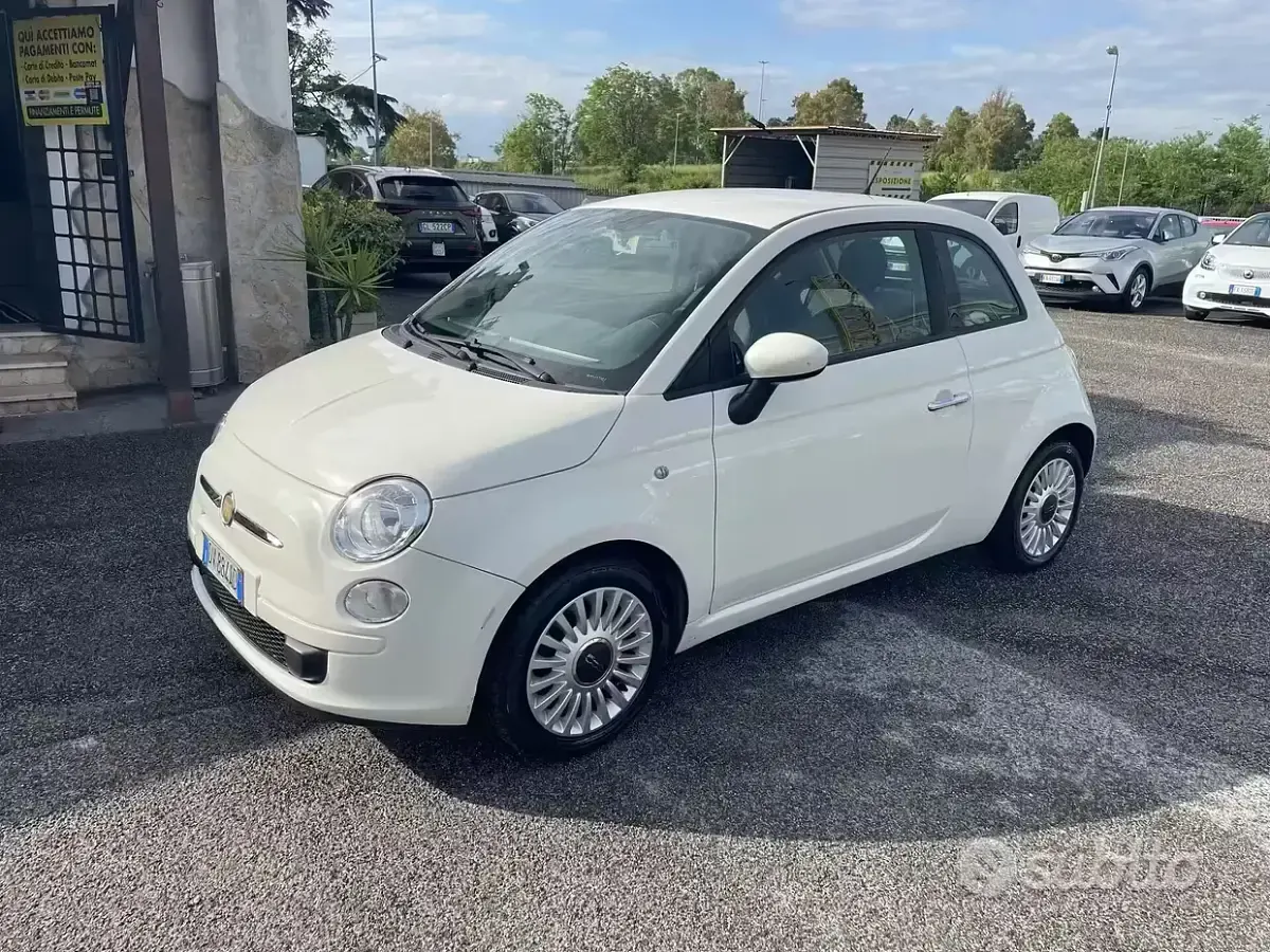 Usata Fiat 500 69 CV (50 kW) 2009 Bianco Cabrio