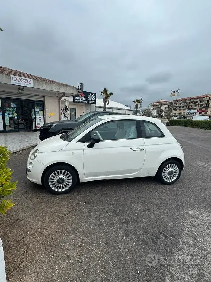 Usata Fiat 500 75 CV (55 kW) 2009 Bianco Cabrio