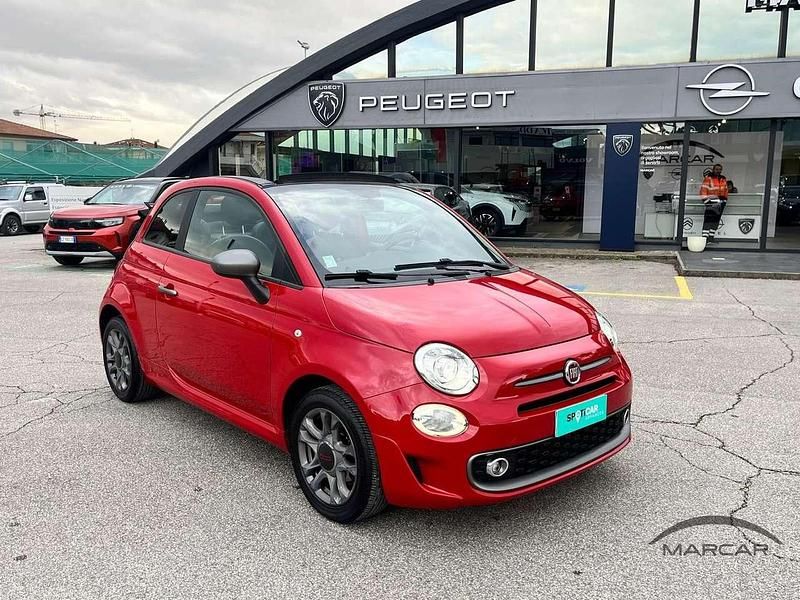 Usata Fiat 500C S 69 CV (50 kW) 2017 Rosso Cabrio