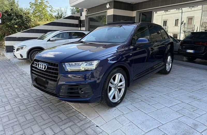 Usata Audi Q7 S-Line 286 CV (210 kW) 2019 Blu/azzurro SUV