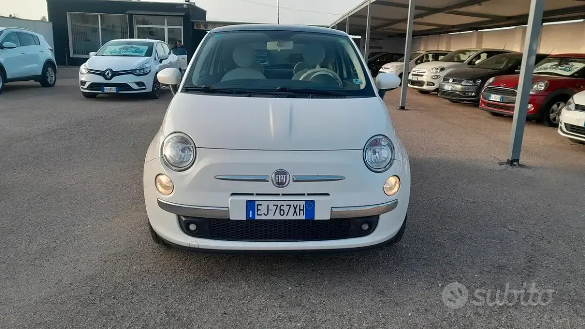 Usata Fiat 500 Lounge 69 CV (50 kW) 2012 Bianco Berlina