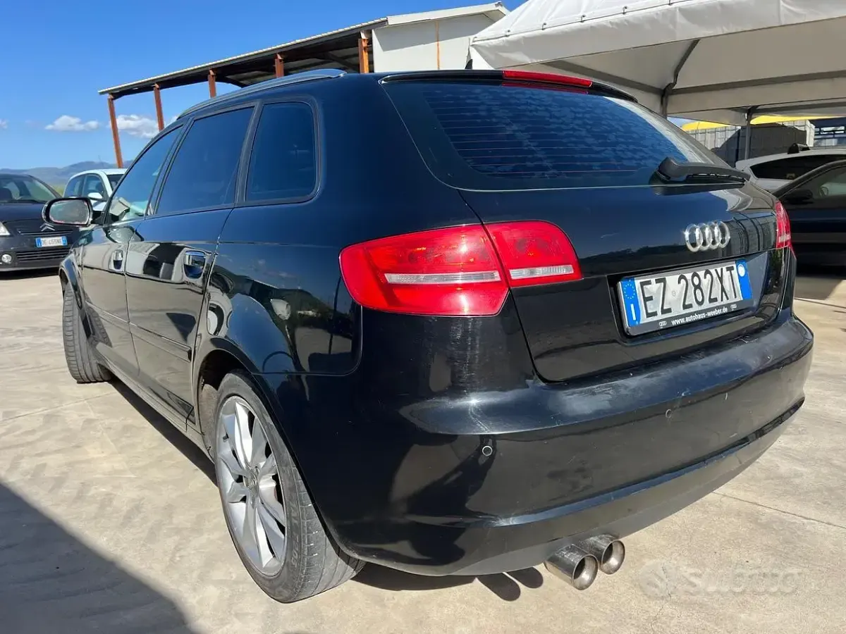 Usata Audi A3 Ambiente 140 CV (102 kW) 2011 Nero Utilitaria