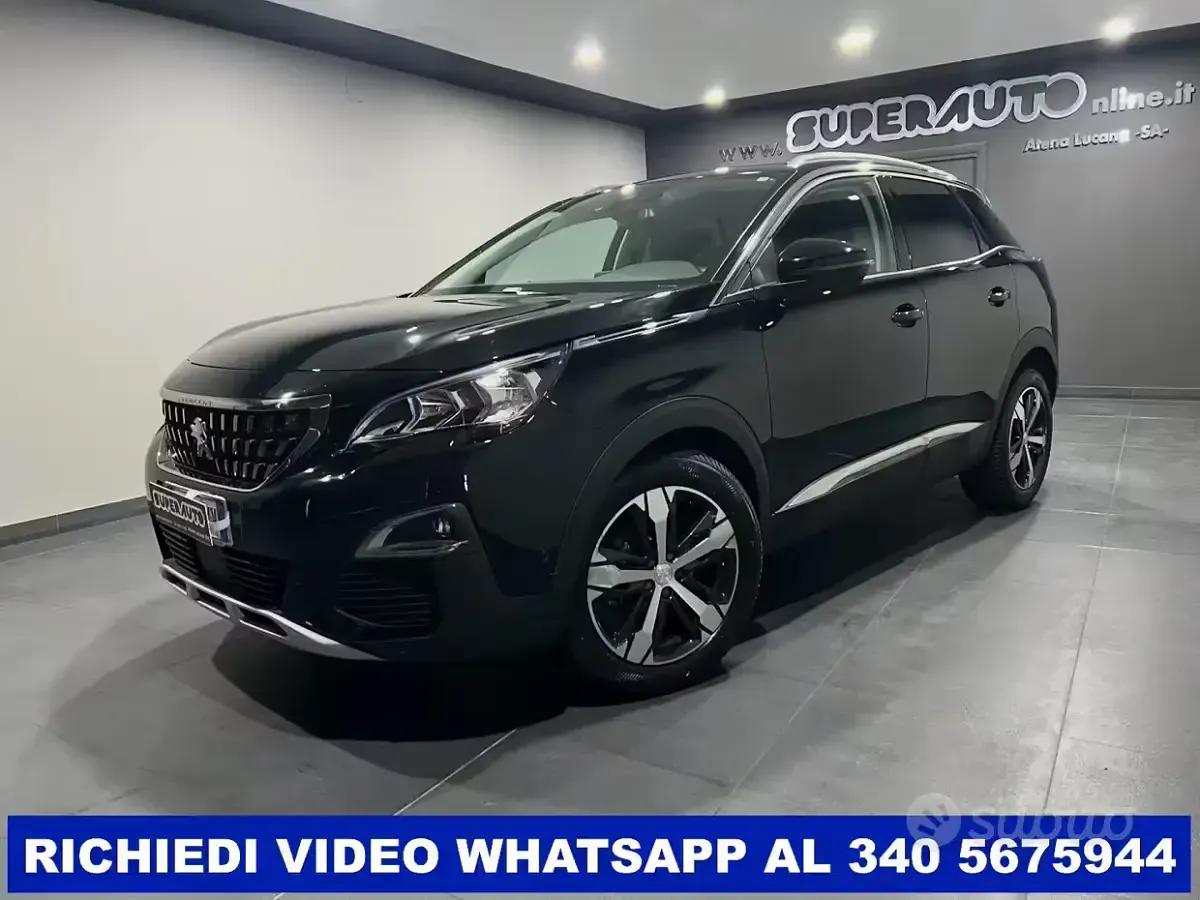 Usata Peugeot 3008 Allure 131 CV (96 kW) 2019 Nero SUV