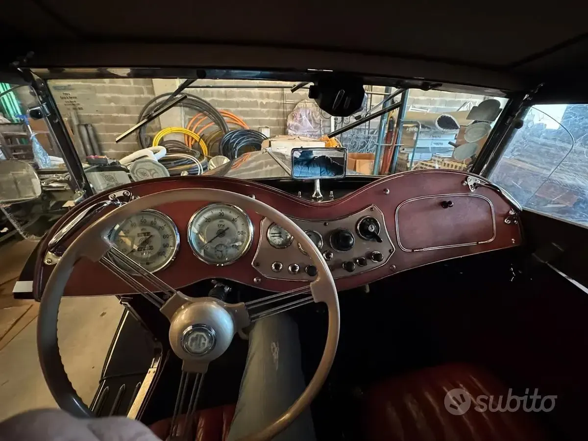 Usata MG TD 57 CV (41 kW) 1950 Nero Cabrio