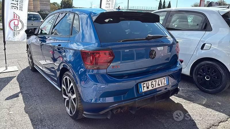 Usata VW Polo GTI 200 CV (147 kW) 2019 Blu Utilitaria