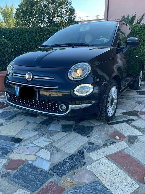 Usata Fiat 500 Lounge 95 CV (69 kW) 2018 Nero Utilitaria