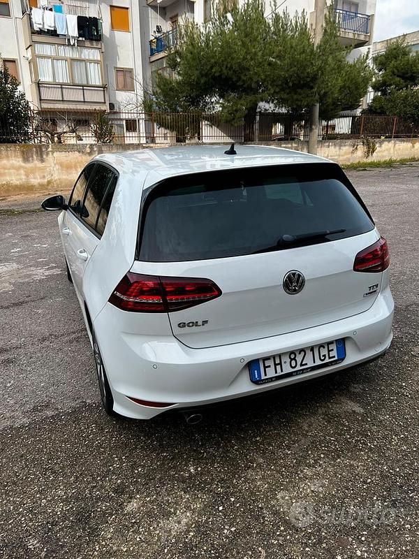Usata VW Golf VII 110 CV (80 kW) 2017 Bianco Berlina