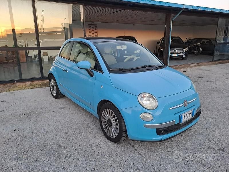 Usata Fiat 500 Lounge 85 CV (62 kW) 2011 Blu Berlina