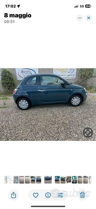 Usata Fiat 500 2009 Blu Cabrio