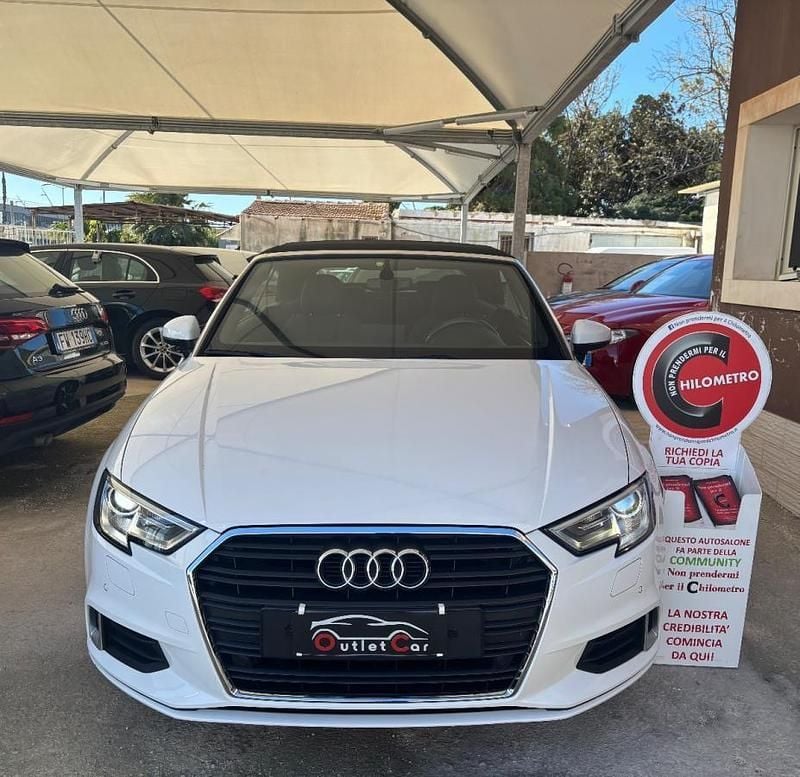 Usata Audi A3 Sport 115 CV (84 kW) 2017 Bianco Cabrio