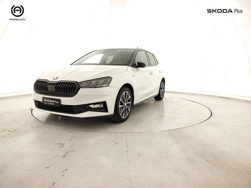 Bianca tetto nero Usata 2022 Skoda Fabia Monte Carlo Utilitaria | 14.300 € (Buon prezzo) - Immagine 1/4