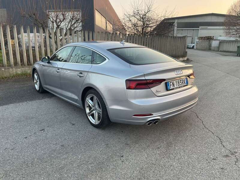 Usata Audi A5 S-Line 190 CV (139 kW) 2018 Argento Coupé
