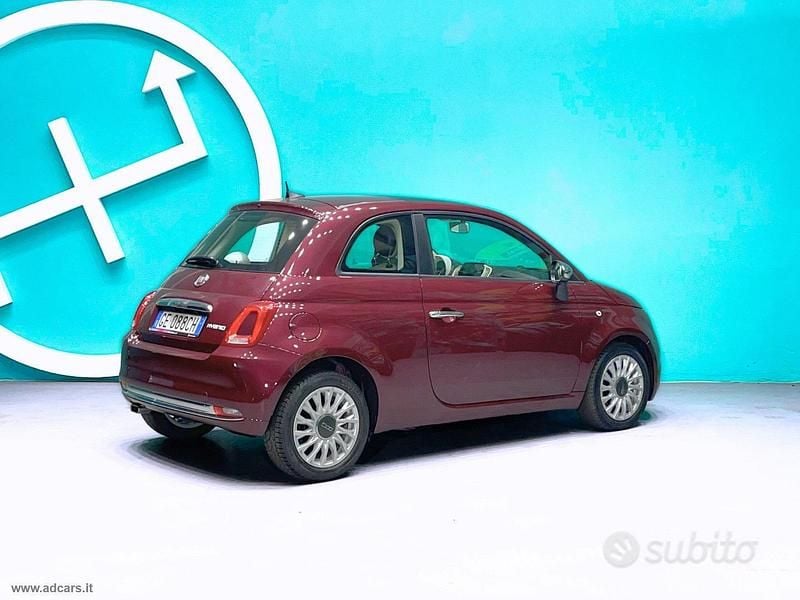 Usata Fiat 500 Lounge 70 CV (51 kW) 2021 Rosso Berlina
