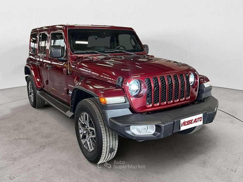 Usata Jeep Wrangler Unlimited Sahara 272 CV (200 kW) 2021 Rosso SUV