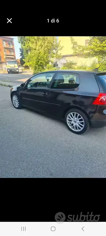 Usata VW Golf V 140 CV (102 kW) 2008 Nero Utilitaria