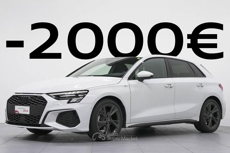 Usata Audi A3 S-Line 150 CV (110 kW) 2023 Bianco ghiaccio metallizzato Berlina