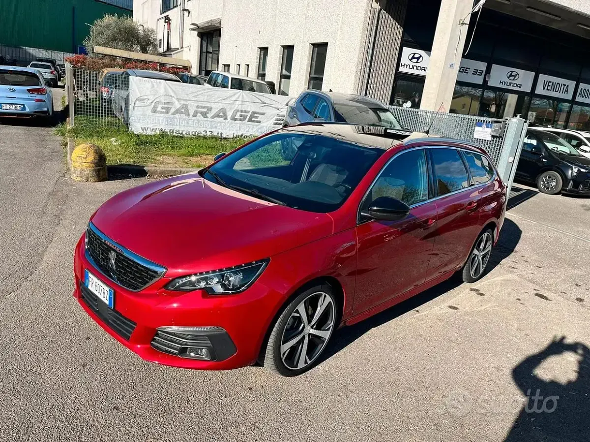 Usata Peugeot 308 GT-line 131 CV (96 kW) 2018 Rosso Station wagon