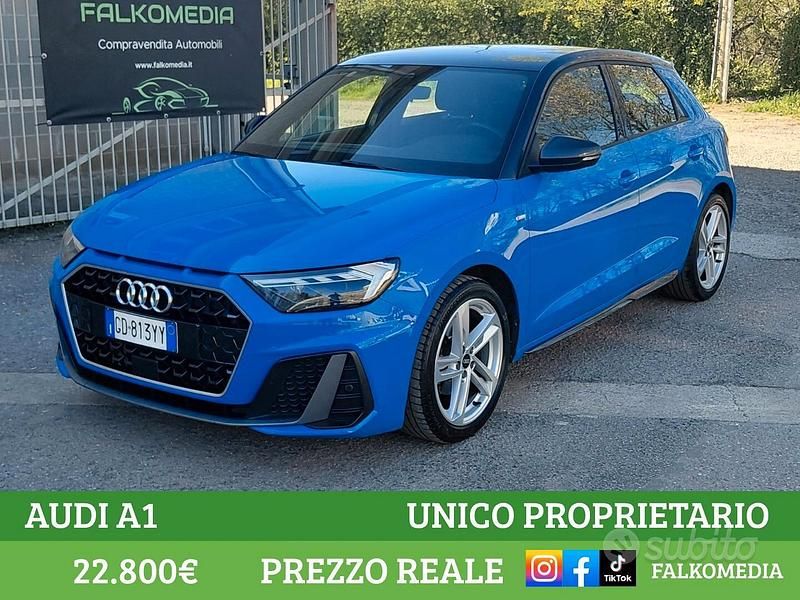 Usata Audi A1 Sportback S-Line 110 CV (80 kW) 2021 Turbo blue Utilitaria