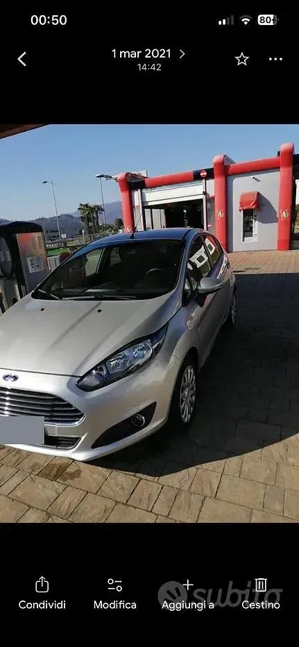 Usado Ford Fiesta 2013 Cinzento Citadino