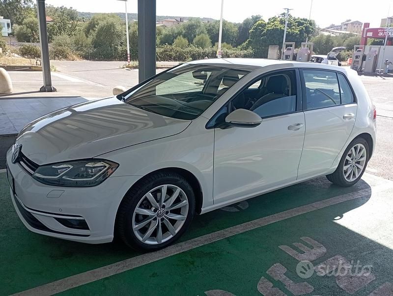 Usata VW Golf VII 150 CV (110 kW) 2019 Bianco Berlina