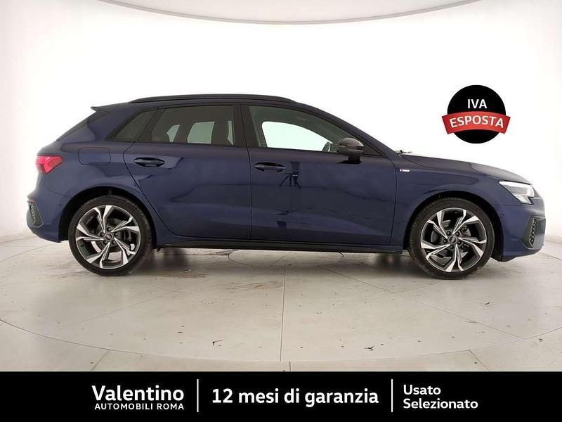 Usata Audi A3 e-tron S-Line 150 CV (110 kW) 2022 Blu/azzurro Utilitaria