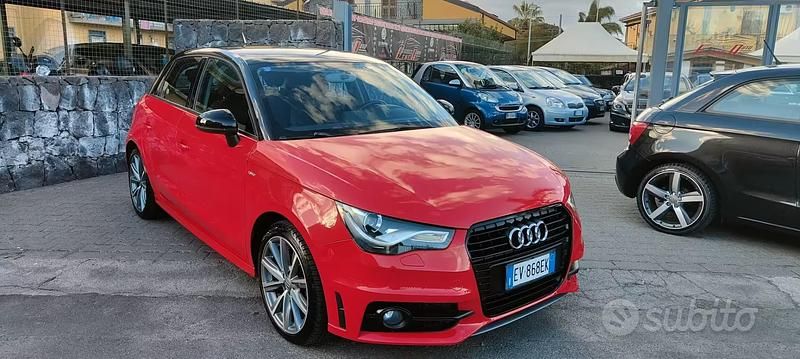 Usata Audi A1 S-Line 90 CV (66 kW) 2014 Rosso Utilitaria