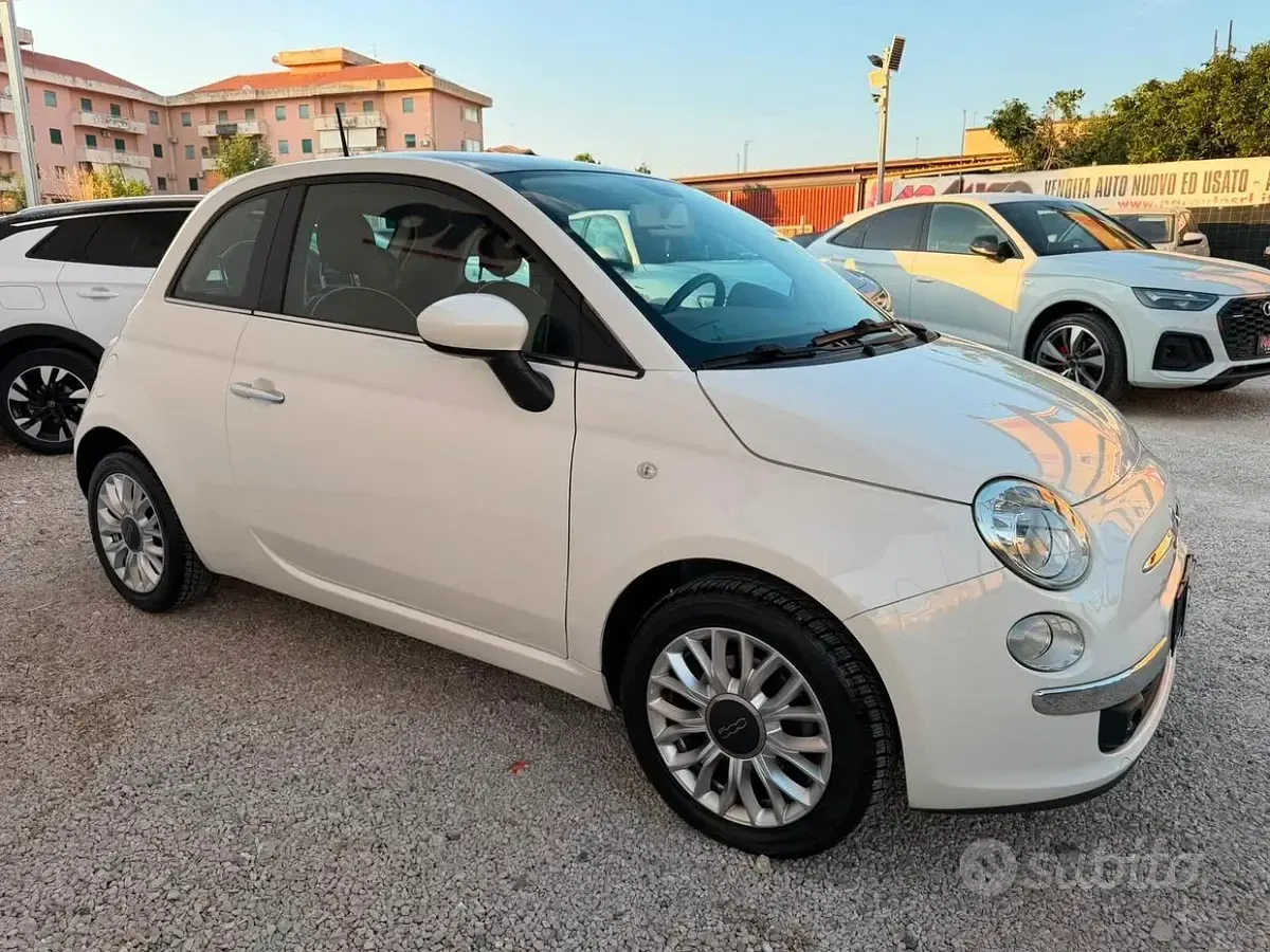 Usata Fiat 500 Lounge 95 CV (69 kW) 2016 Bianco Berlina