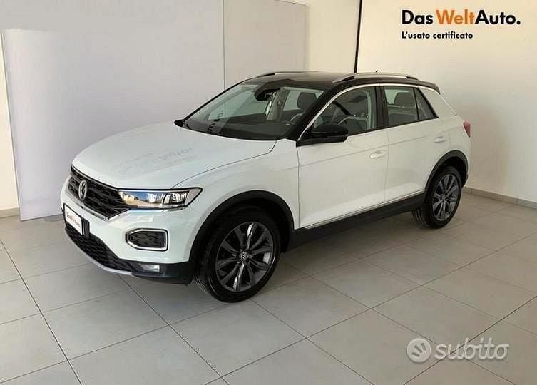 Usata VW T-Roc Advance 150 CV (110 kW) 2019 Bianco SUV