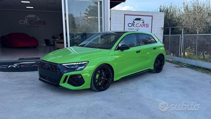 Usata Audi A3 400 CV (294 kW) 2022 Verde Berlina