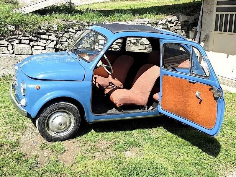 Blu/azzurro Usata 1963 Fiat 500 Due volumi | 12.500 € - Immagine 1/4