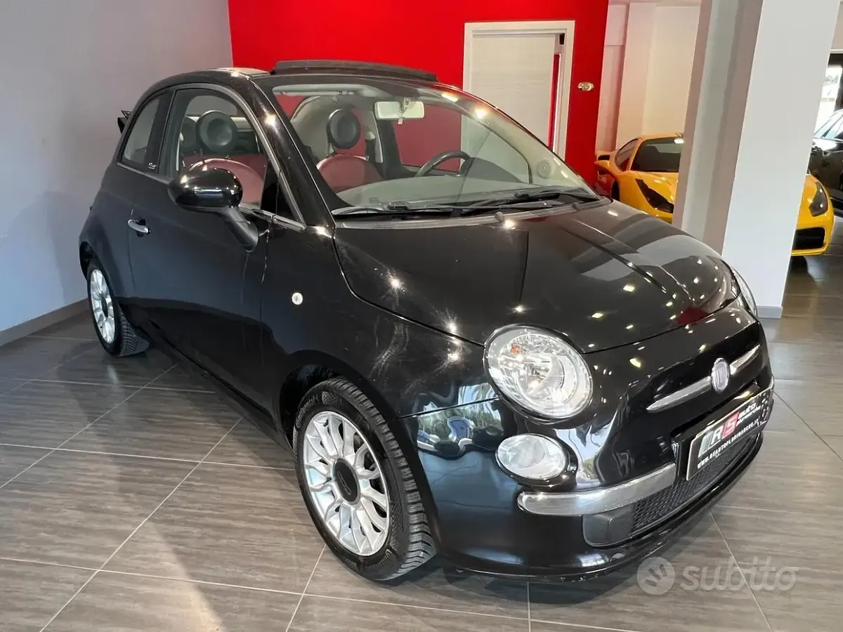 Usata Fiat 500C Lounge 69 CV (50 kW) 2012 Nero Cabrio
