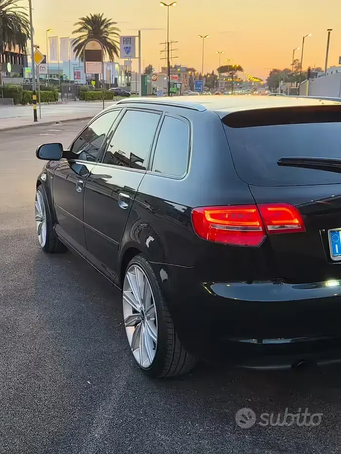 Usata Audi A3 Sportback S-Line 140 CV (102 kW) 2012 Nero Utilitaria