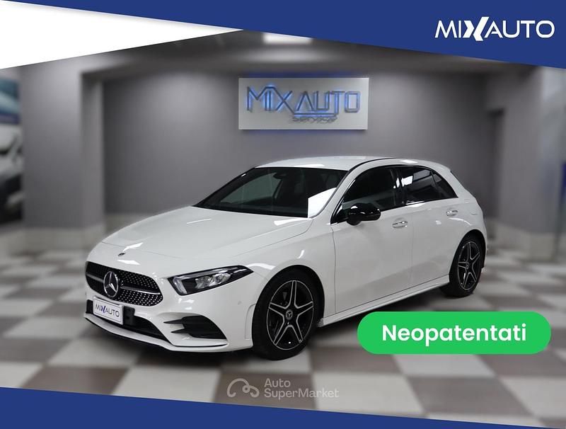 Bianco Usata 2022 Mercedes A160 AMG Line Premium Berlina | 27.900 € (Super prezzo) - Immagine 1/4