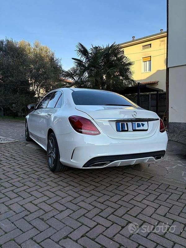 Usata Mercedes C220 Premium 170 CV (125 kW) 2014 Bianco Berlina