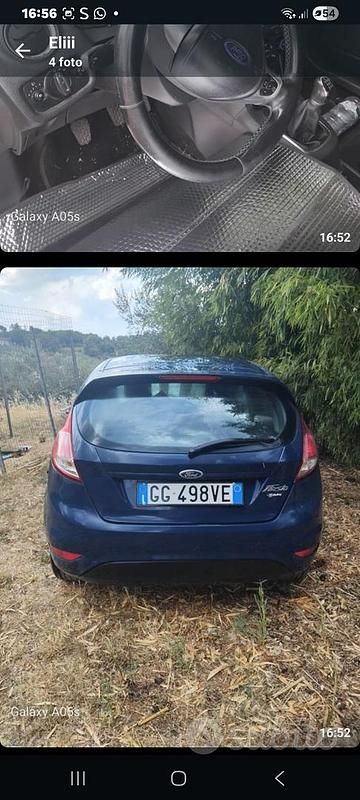Usata Ford Fiesta 60 CV (44 kW) 2015 Blu Utilitaria