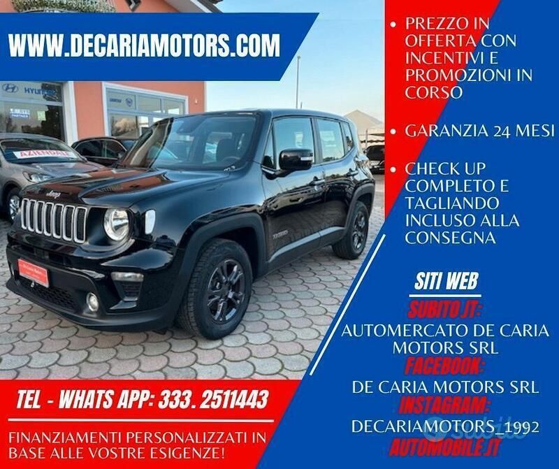 Nero Usata 2021 Jeep Renegade Longitude SUV | 18.500 € (Buon prezzo) - Immagine 1/4