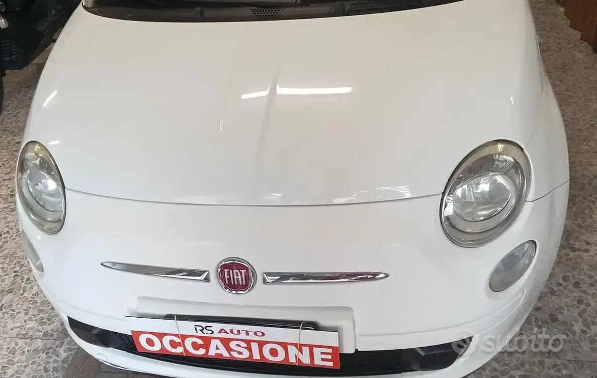 Usata Fiat 500 69 CV (50 kW) 2009 Bianco Cabrio
