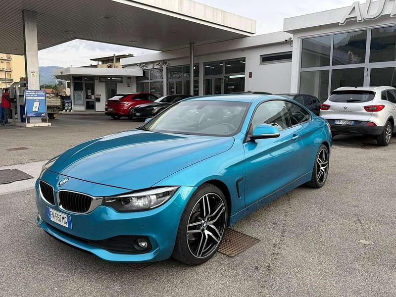 Usata BMW 420 Sport Line 190 CV (139 kW) 2018 Blu/azzurro Coupé