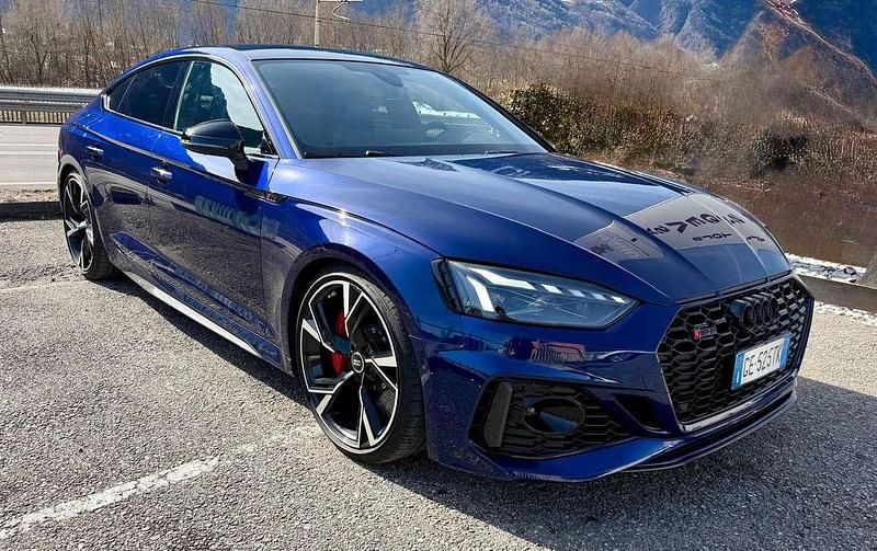 Usata Audi RS5 Ambiente 450 CV (330 kW) 2021 Blu/azzurro Coupé
