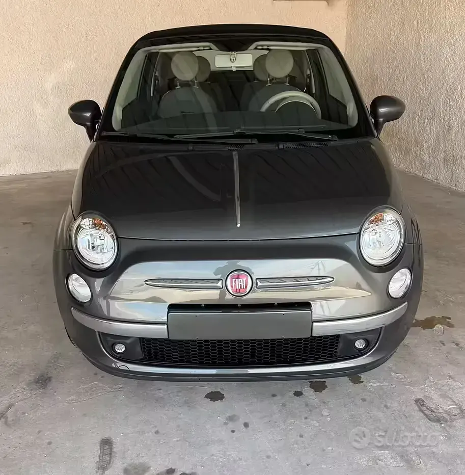 Usata Fiat 500C Lounge 69 CV (50 kW) 2012 Grigio Cabrio
