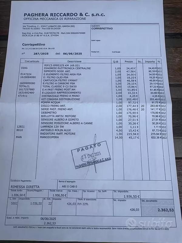 Usata Citroën C5 Seduction 163 CV (119 kW) 2013 Nero pastello Station wagon