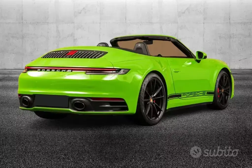 Usata Porsche 911 Carrera 4S Cabriolet 450 CV (330 kW) 2019 Verde Cabrio