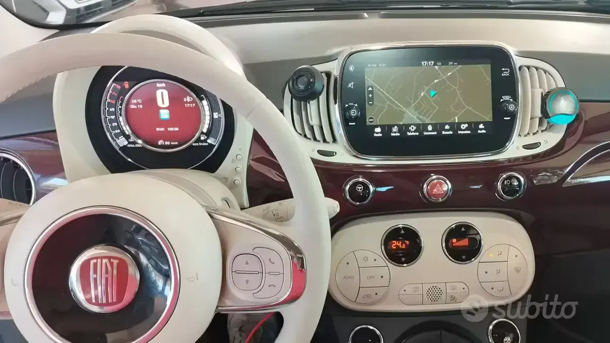 Usata Fiat 500C 2018 Bianco Cabrio