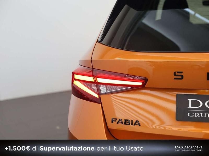 Nuova Skoda Fabia 116 CV (85 kW) 2025 Arancione sunset metallizzato Utilitaria