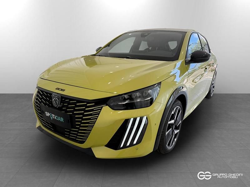 Usata Peugeot e-208 GT 61 kW (84 CV) 2024 Giallo Utilitaria