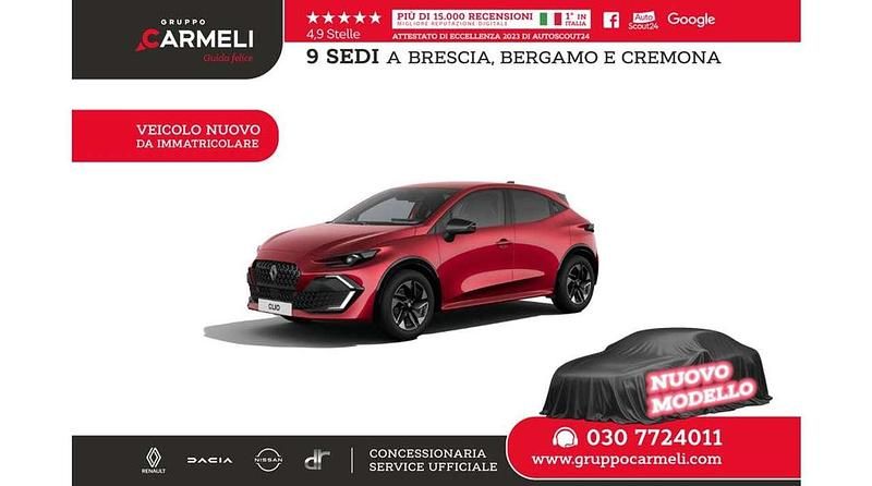 Nuova Renault Clio V Techno 158 CV (116 kW) 2026 Rosso assoluto Berlina