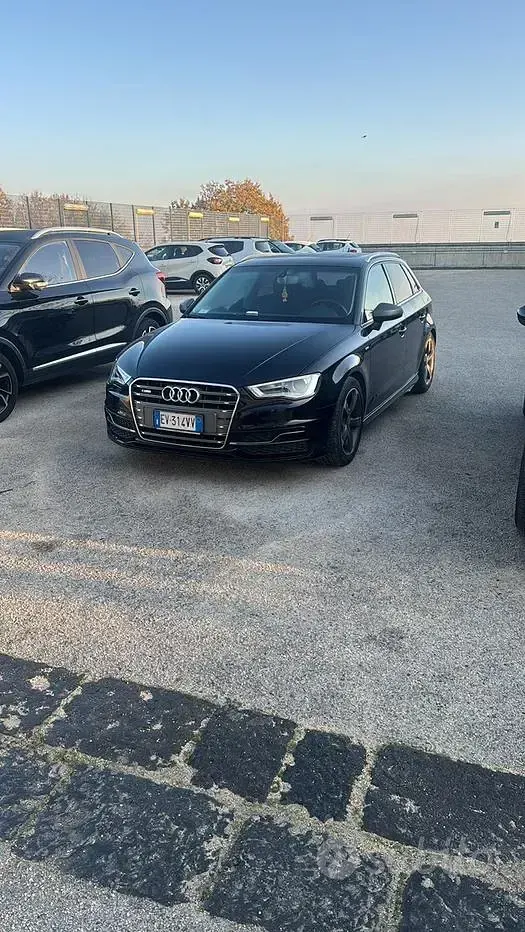 Usata Audi A3 S-Line 150 CV (110 kW) 2014 Nero Berlina